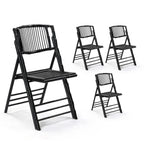 Bamboo Folding Chairs 1/2/4 Pack Foldable Dining Wood Chairs for Outdoor Indoor Garden Patio Lawn Porch Wedding, Customized