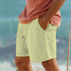 Casual Shorts Summer Men Loose Five Inch Short Pants Cotton Linen Thin Breathable Soft Beach Daily Outdoor Sports Bottoms