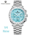 PAGANI DESIGN 1701 Moon Watches 2026 New Woven Strap Luxury Quartz Watch For Men Speed Chronograph AR Sapphire Mirror Wristwatch