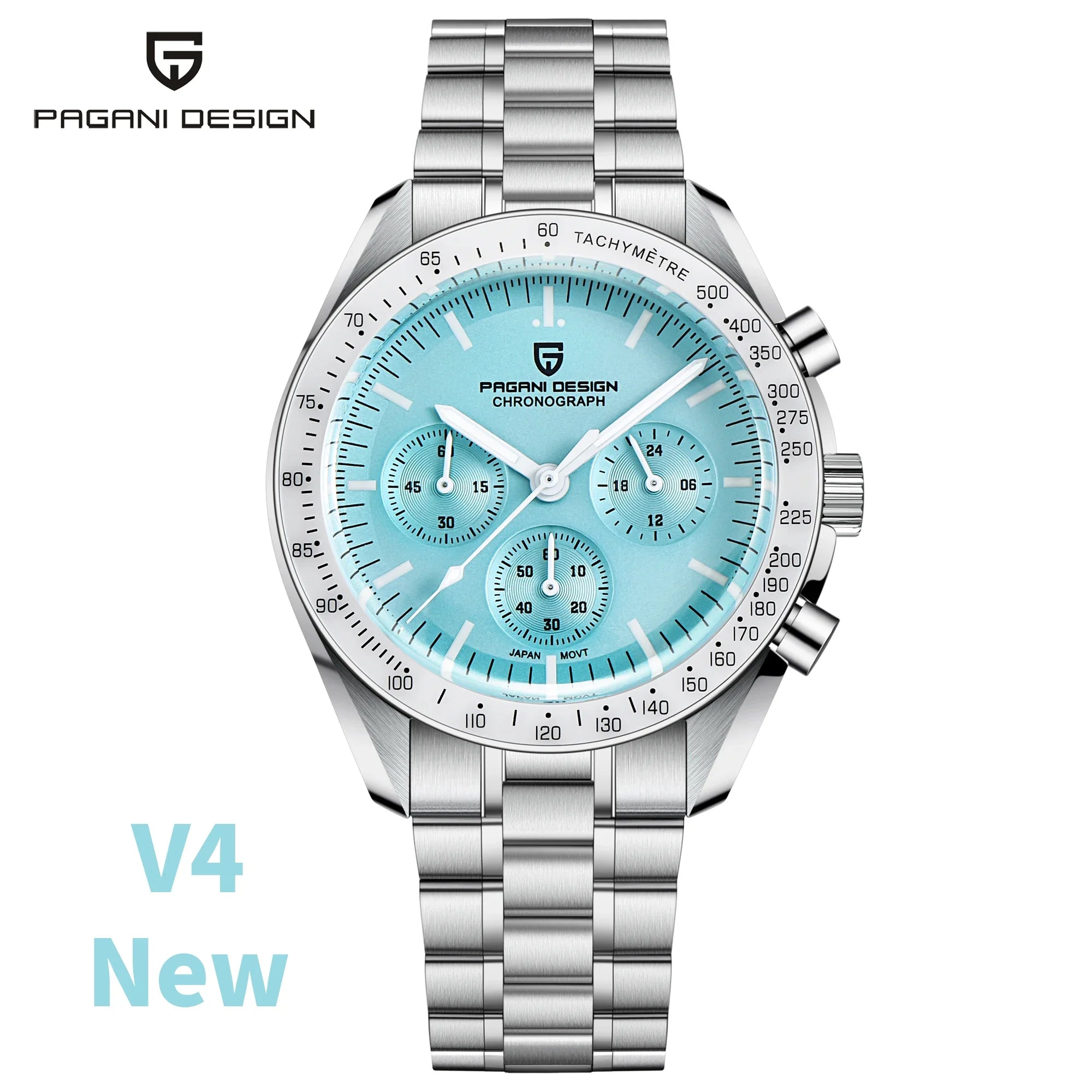 PAGANI DESIGN 1701 Moon Watches 2026 New Woven Strap Luxury Quartz Watch For Men Speed Chronograph AR Sapphire Mirror Wristwatch