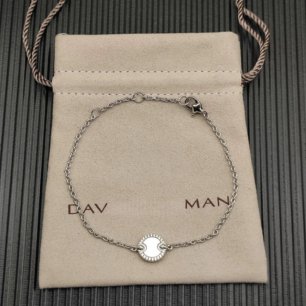 2025 New High-Quality Christmas Elegant and Simple Gold-Plated Round Bracelets and Necklaces Set - Valentine's Day Gift