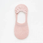 Fashion Non-slip Silicone Lace Ankle Socks Women Invisible Hollow Out Cotton Summer Boat Socks Breathable Short Low Cut Socks