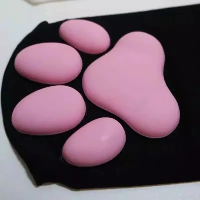 Womens Thigh High Stockings Cat Paw Pad Ladies Girls pink Long Over 3D Above Knee Socks Cosplay Lace Lolita Harajuku Y2k female
