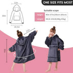 Wearable Blanket Hoodie,Oversized Blanket Sweatshirt with Sherpa Teen Girl Gifts for,Youth, Boys, Girls, 8-15 Year Old Girl Boy