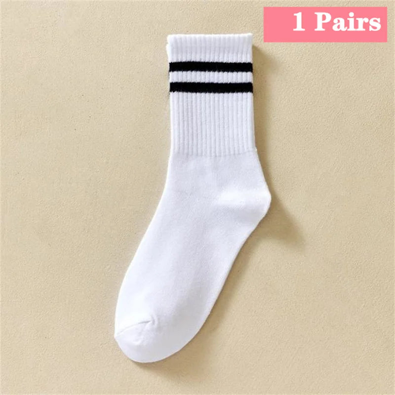 1/5/10/20 Pairs Unisex Mid Calf Sports Socks Silicone Anti Slip Dots Football Basketball Yoga Athletic Socks For Men