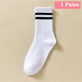 1/5/10/20 Pairs Unisex Mid Calf Sports Socks Silicone Anti Slip Dots Football Basketball Yoga Athletic Socks For Men