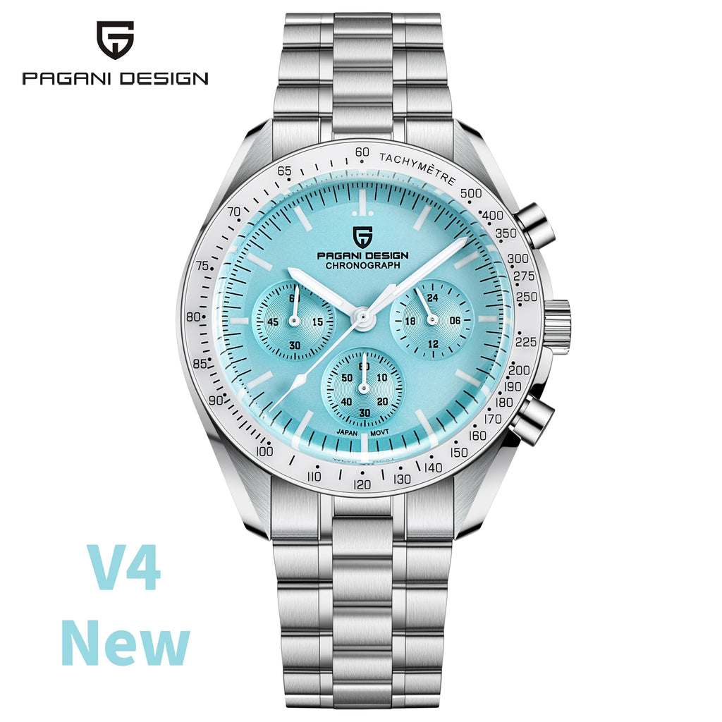 PAGANI DESIGN 2025 New AK Project Men's Watches Luxury Quartz Wrist Watch For Men AR Sapphire Speed Chronograph Automatic Date