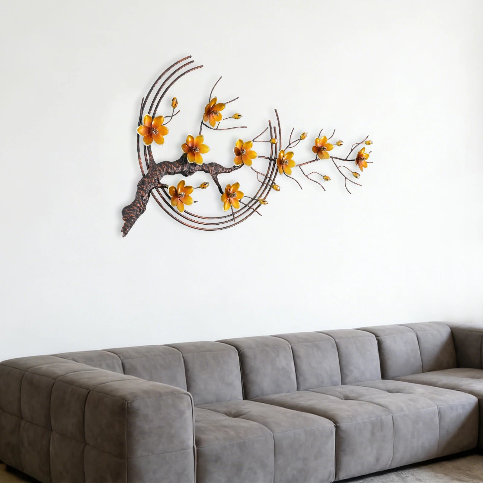 51-inch Detachable Wall Decoration,135 x 63 cm Metal Wall Decor, Large Metal Wall Art Decor For Living Room, Wall Art Decor
