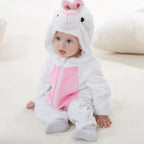 Halloween Costume Adult Family Plush Fleece Animal Onesie Hooded Jumpsuit Pajamas Set Cute Creature Mascot Party Outfit