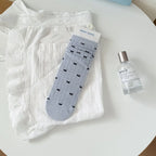 2026 Socks Women Spring Summer Blue Sea Salt Lace Stacking Socks Loose Design Medium Tube Korean Minimalist Cotton Socks