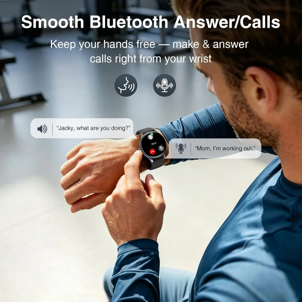 Smart Watch for Men: Dual Bands, 1.57" HD, Fitness Tracking, Waterproof, Bluetooth, Heart Rate, AI Assistant, Sports Modes