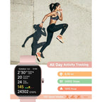 Smart Watch: Fitness Tracker, 1.95" Display, Call Handling, Waterproof, Heart Rate/Sleep/Sport Modes, Compatible With Android &