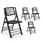 Bamboo Folding Chairs 1/2/4 Pack Foldable Dining Wood Chairs for Outdoor Indoor Garden Patio Lawn Porch Wedding, Customized