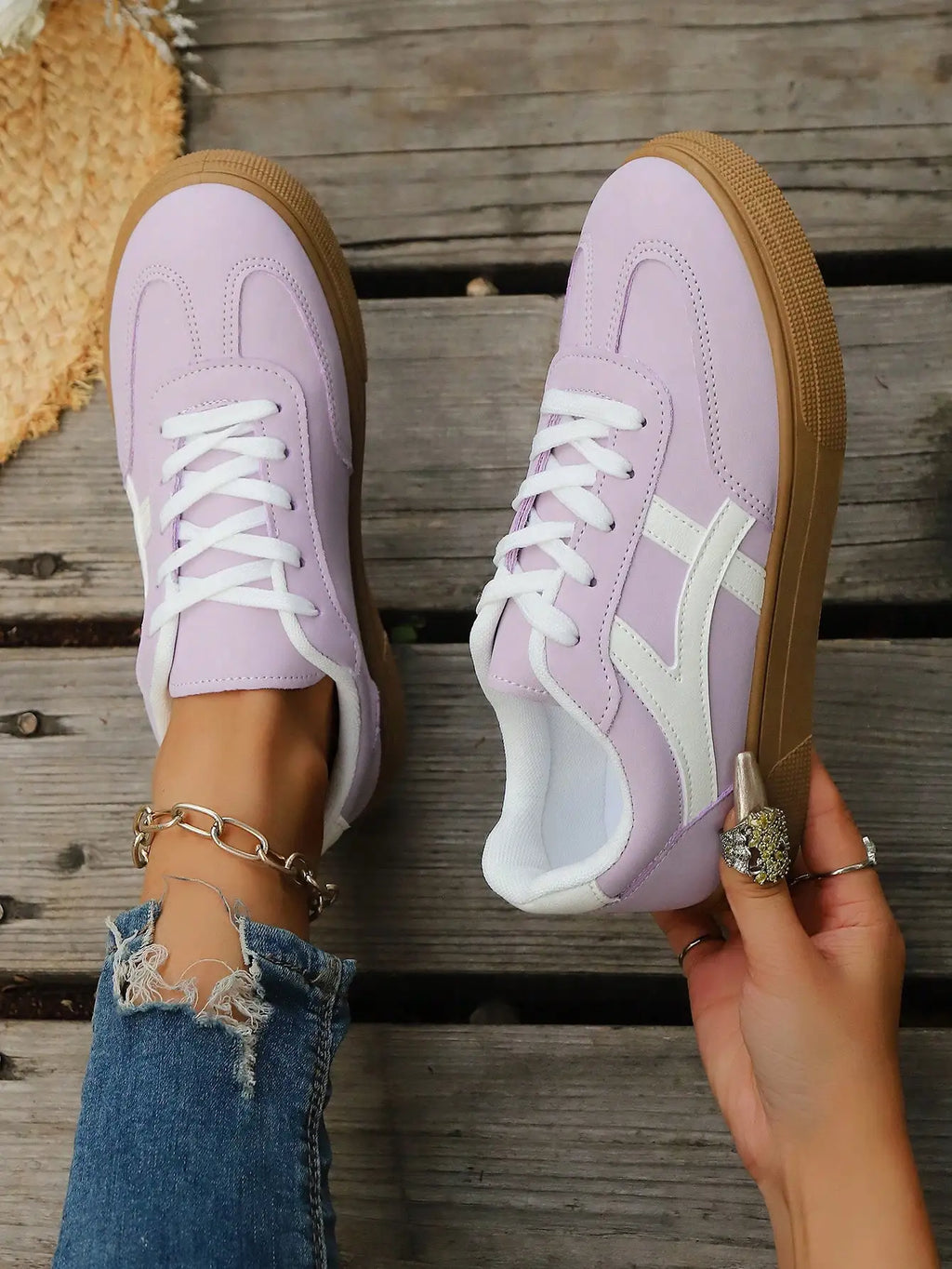 Plain Lace Up Low Top Sock Sneakers Breathable Lightweight Casual Running Shoes For Women Summer