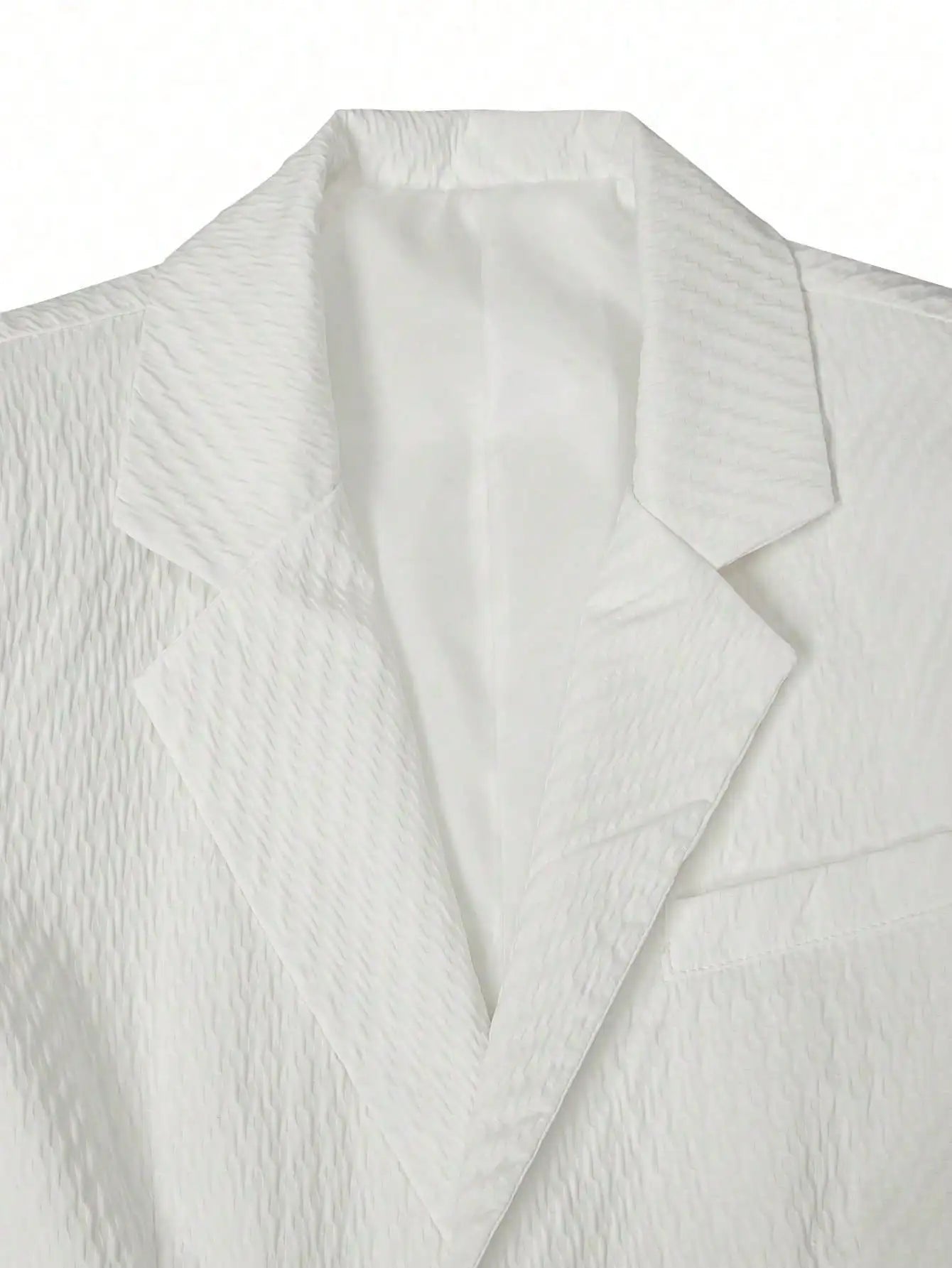 2pcs Men's Short Sleeve Suit Jacket And Shorts Set, Casual And Fashionable Daily Wear, Suitable As Gift For Male Friends