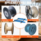 Industrial Steel Wire Dispenser 1500kg Cable Drum Roller Pay-off Stand Steel Wheel Cable and Optical Cable Pay-off Tool
