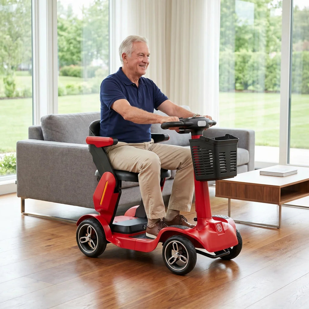 SPD-2 Foldable Mobility Scooter 500W Motor 36V 21Ah Lithium Battery 35 Miles Max Range Smart Safety System for Daily Use