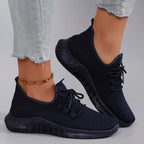 Women's Breathable Mesh Flat Shoes Casual Sports Sneakers Summer Walking Shoes Clearance Free Shipping
