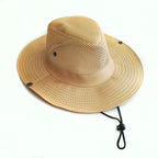 Summer Mesh Fishing Hat Outdoor Breathable Casual Cool Hat Mountaineering Sun Fisherman Hat (7  Colors)
