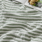 100% Cotton Muslin Blanket Breathable & Lightweight for Couch Bed, Holiday Gift, Machine Washable Cooling Summer Blanket for Hot Sleepers Multipurpose for Picnic Trip Gift for Mom
