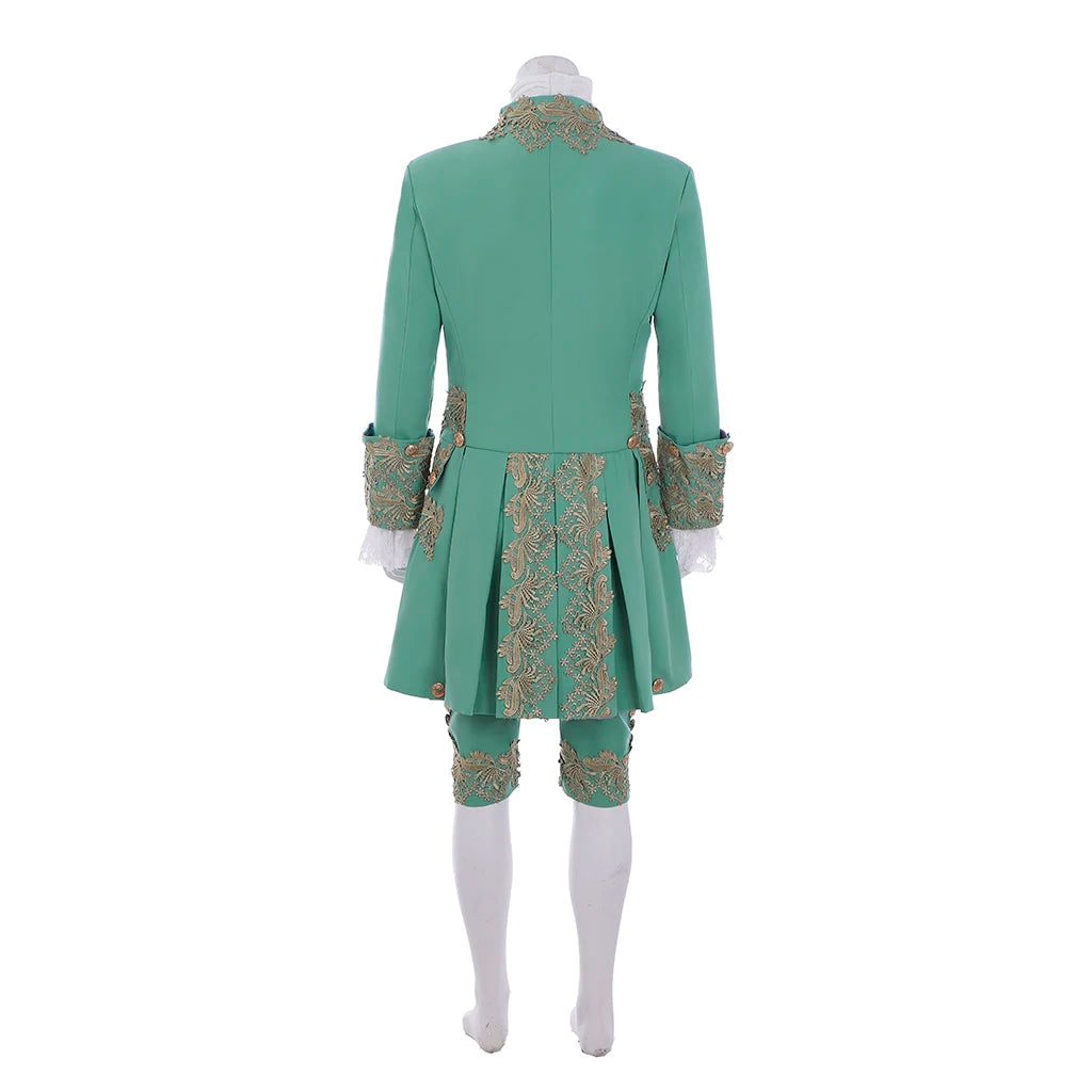 Men's 18th Century Court Suit Colonial Victorian British Military Uniform Elegant Men's Rococo Costume