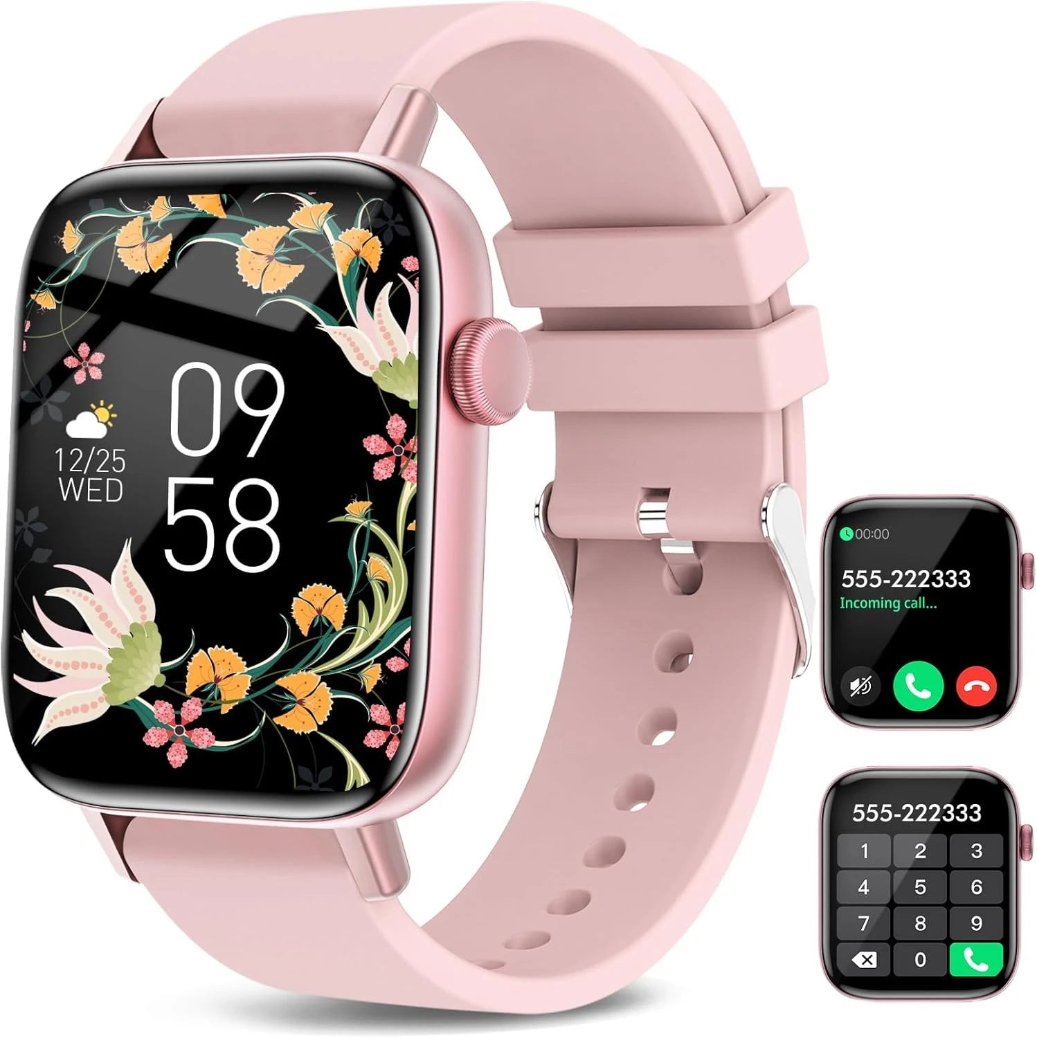 1.83" Full Touch Screen Smart Watch | Alexa, Wireless Call, 105+ Sports Modes, 24/7 Health & Sleep Tracker, Comfort Breathable Strap, Long Battery Life, Phone Finder & Remote Camera For Android & iPhone, Practical Gifts For H