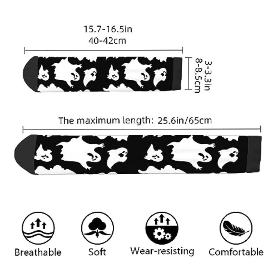 AOYEGO Funny Socks Health Curve Novelty Casual Crew Socks Contrast Color Design for Women Men Gift