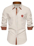 Mens Business Casual Long Sleeve Button Down Dress Shirt Formal