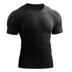 2026 Compression T Shirt Men Summer Sportswear Running T-shirt Elastic Quick Dry Sport Tops Tee Athletic Gym Workout Shirts Men