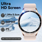 EIGIIS 2026 2-in-1 Smart Watch with Hidden Earbuds 1.39"IPS HD Screen 280mAh Sports Fitness Tracker Heart Rate Monitor for Women