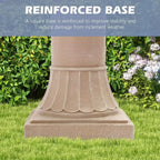 3-Tier Bubbler Fountain, 48.4 Outdoor Waterfall for Yard and Garden Decor