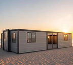 Luxury Foldable Container House with Terrace - Portable Modular Tiny House 1-3 Bedroom Custom Prefab House for Living