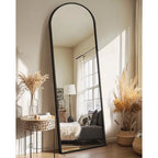 Arched Mirror Full Length, Standing Mirror Full Body, Large Floor with Stand for Wall Entryway Door Bedroom Bathroom Living Roo