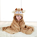 Toddler Bathrobe Infant Bath Towel Boy Girl Blankets Swaddle With Hood Cartoon Coral Fleece Towel Blanket Newborn Kids Bedding baby bath towel banheiras de bebê robôs bathrobes