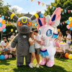 2.2M Cute Rabbit Inflatable Costume Mascot Parade Adult Character Cosplay Birthday Opening Ceremony Party Event Plush Set