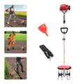 Handheld Tiller Cultivator 51.7CC 2-Stroke Single-Cylinder Gasoline Engine Rototiller Gas Powered Rototillers Tool for Garden