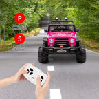 12V Kids Ride On Car,2 Seater Electric Toy Car for Toddlers and Children,with Remote Control, Battery-Powered,Music,Led Lights