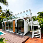 Site Foldable Dormitory Weatherproof Portable House Small Tiny Footprint Save Precious Limited Land Resource Container Home
