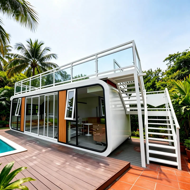 Site Foldable Dormitory Weatherproof Portable House Small Tiny Footprint Save Precious Limited Land Resource Container Home