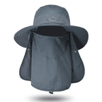 Fisherman's hat, male sun hat, summer outdoor quick drying sun hat, fishing breathable sun hat, female face mask hat