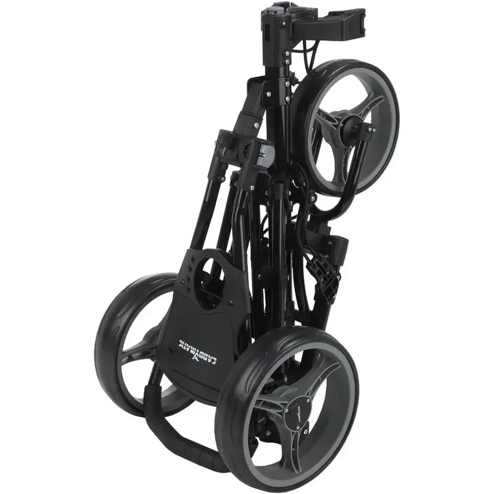 Lightweight One-k Folding Push/Pull Golf Cart - Black