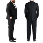 Men's Big & Tall 2-Piece Suit Set - Single Button for Wedding