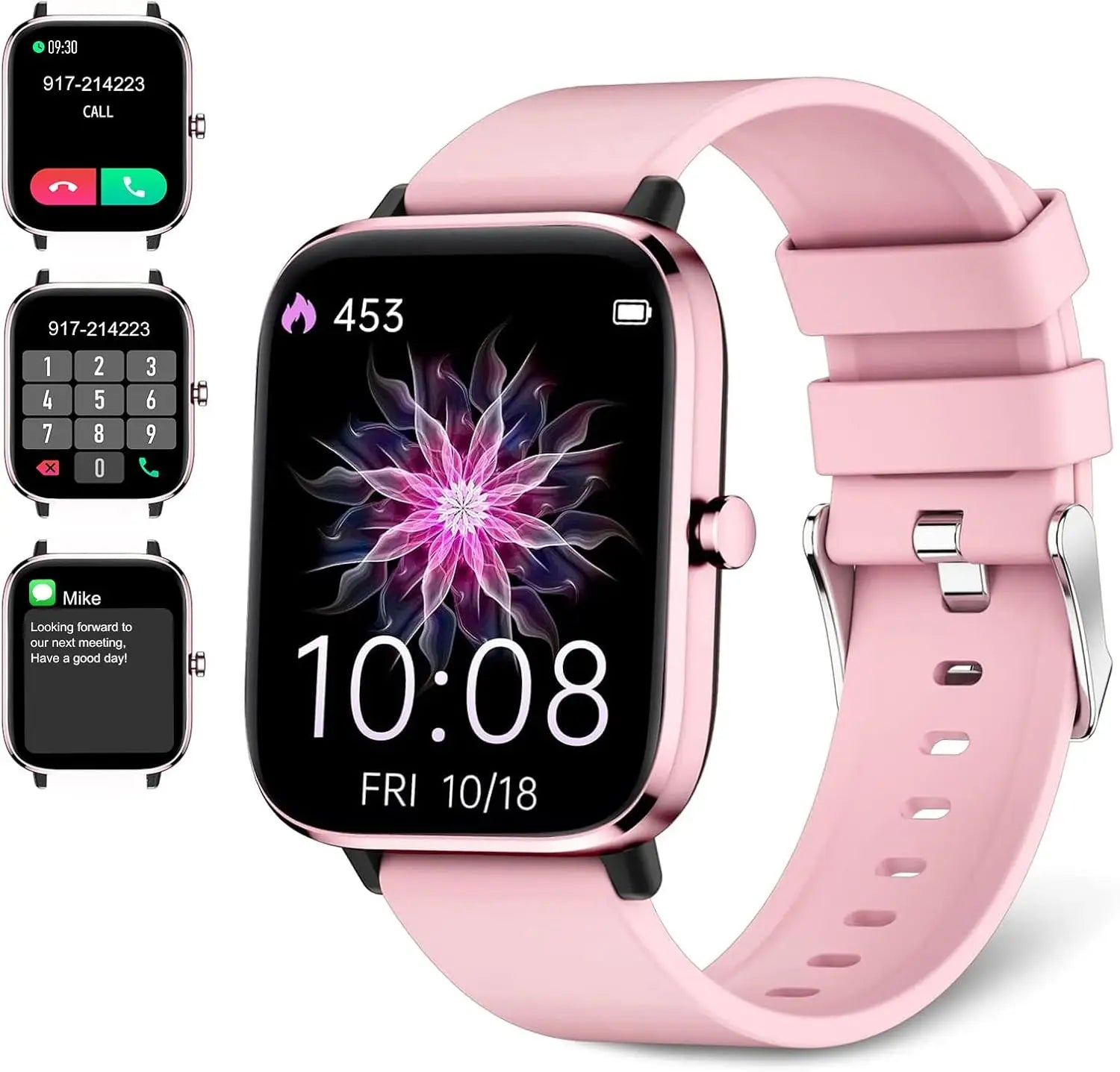 Smart Watch for Men Women, Fitness Tracker (Answer/Make Call), 1000 mAh Battery, 120+ Sport Modes, Step Counter/Sleep Monitor Fitness Watch, Smartwatch for Android/iPhone