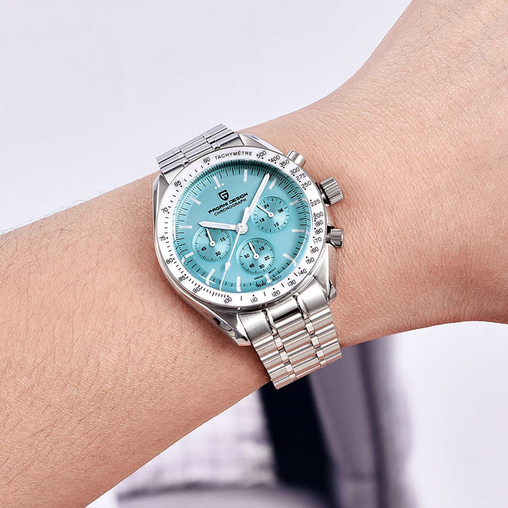 PAGANI DESIGN Moon Mens Watches Quartz Automatic Watch Men Luxury Sports VK63 Chronograph Waterproof Sapphire Reloj Hombre 2025