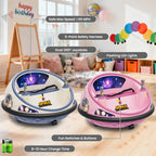 12V Kids Electric Bumper Car With Remote Control, 360° Spin, LED Light, Soft Bumpers, Rechargeable Ride-On Toy For Indoor Outdoor