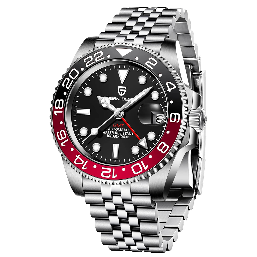2026 PAGANI DESIGN New PD-1662 V5 Men Mechanical Watches Luxury Ceramic Bezel Automatic Watch 100M Waterproof GMT Watch for Men