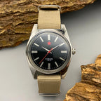 Men's Mechanical Watch Manual Mechanical Stainless Steel Case 7120 Movement Retro Men's Dress Watch Men's Gift