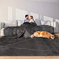 Oversized Blanket 120x120 Inch Giant Huge Companion for Bed Sofa Travel and Camping Extra Large Big Soft Blanket Fits The Whole
