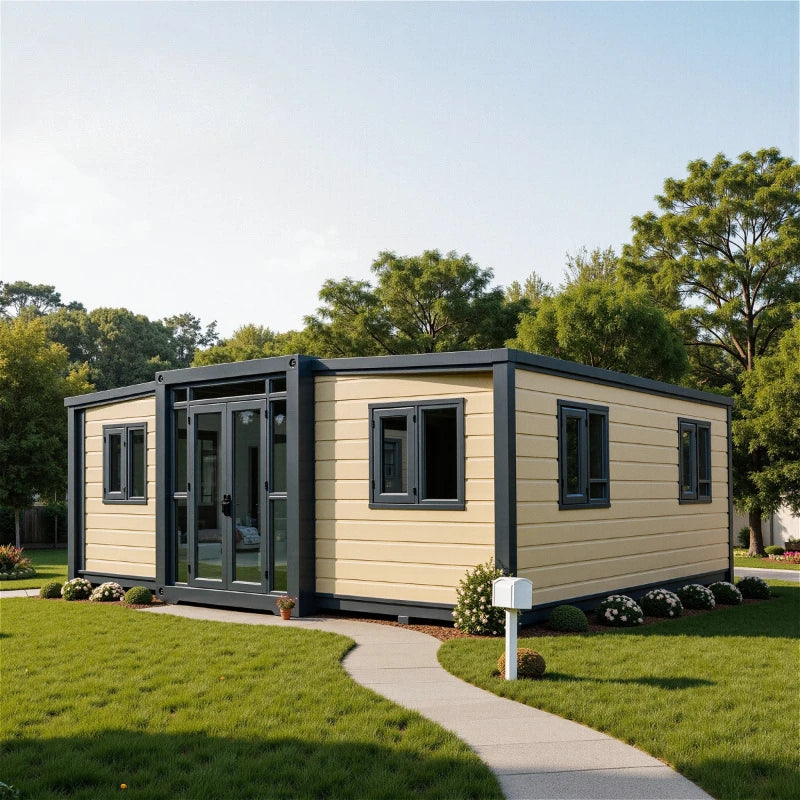 20ft 40ft Prefab Mobile House Luxury Tiny Home Expandable Container Houses 2 3 Bedroom Wooden Prefabricated House Garden Rooms