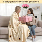 Giant Tortilla Throw Blanket 71 Inches for Adults Kids, Realistic Flannel Food Blanket Funny Gifts for Women Men